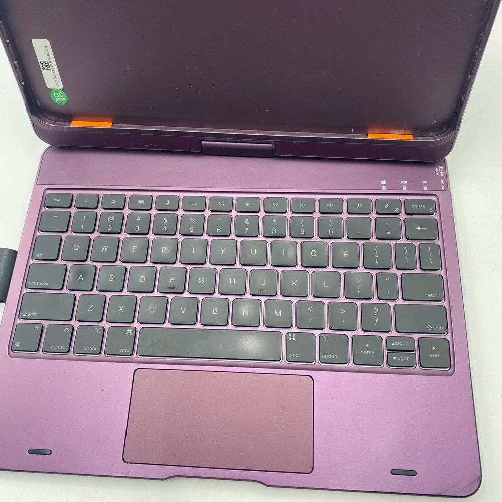 Typecase KB201-110 Keyboard Case iPad Purple 360 Rotating Trackpad Bluetooth